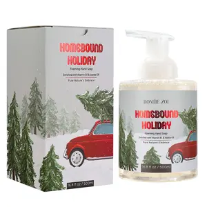 ROMIIE ZOI Christmas Foaming Hand Soap with Gift Box- Homebound Holiday, Infused with Winter Greenery- 500ml/ 16.8oz Aroma Essence