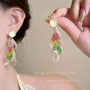 Color fringed shell earrings women's 2026 dopamine seaside vacation earrings unique, beautiful and exaggerated earrings Long women Taper Plug Ear Stretching Kit permanent bracelet sierra gates necklace