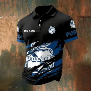 LIGA MX Club Puebla Personalized Name Multi Color Polo ST2502