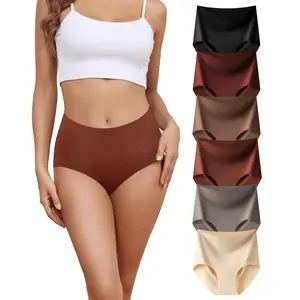 LEVAO 6 Pack Seamless High Waisted Underwear for Women – No Show Full Coverage Soft Stretch Briefs S-XXL