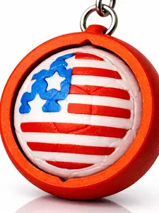 USA Soccer Ball Keychain – Spinning Fidget Toy, Stress Relief, Collectible Gift
