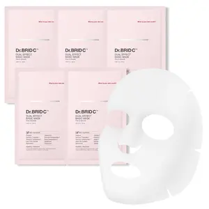 Dr.BRID C Dual Effect Basic Mask – Intensive Hydrating Peptide & Hyaluronic Acid Face Mask Set for Radiant Skin | 5 Sheets / 28ml each