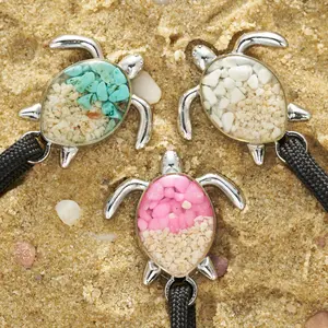 Black Rope Sand Sea Turtle Bracelet Bundle