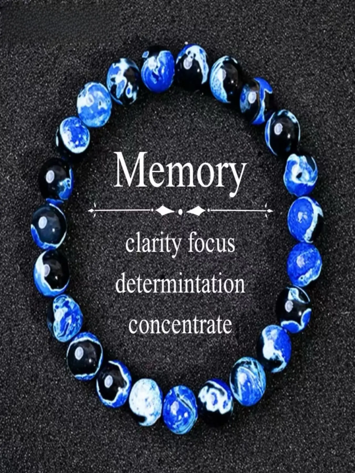 Blue Fire Agate Bracelet for Clarity & Focus, Handmade Healing Crystal, Protection & Memory, Gift for Him/her, Student Gift, Daily Wear, Meditation, High Quality Bracelet