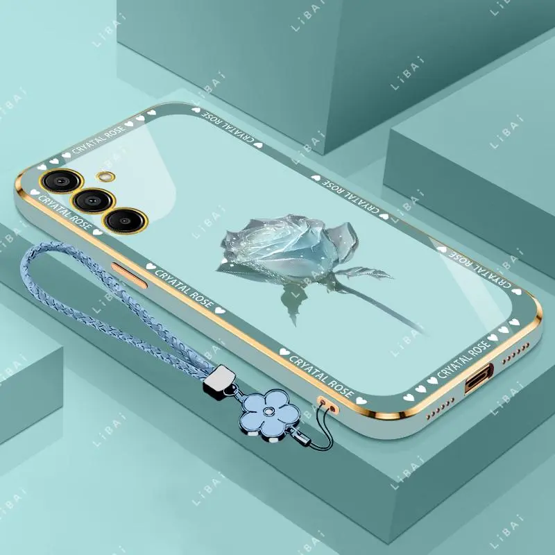 Suitable for [Galaxy A16]phone case，affordable price,free beautiful four-leaf clover lanyard，exquisite and simple,High-end styles，drop-proof and fingerprint-resistant 995
