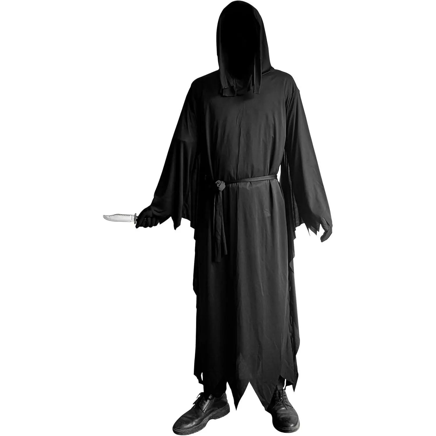 Unisex Halloween Costumes, Hooded Cloak, Cosplay Cloak Horror Robe Costume Halloween Tunic Hooded Robe