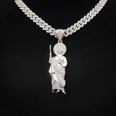 Unisex Street Style Glittering Fashion Alloy Pendant Necklace, True Beauty Necklace, Punk Charm Necklace for Summer & Party, Daily Decor, Trendy Exquisite Luxury Jewelry as a Birthday Gift, Bling Stylish, Fashionable Accessory