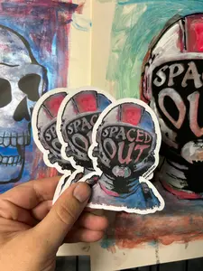 SPACED OUT // Matte Sticker