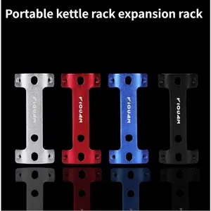Aluminum Alloy Bicycle Water Bottle Cage Extender Mount Double Bottle Holder Extension Rack For Mountain Bike Cycling Equipment Accessories