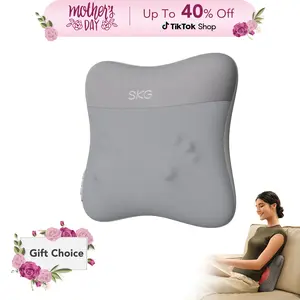 SKG Cordless Back Massager for Pain Relief Deep Tissue 4D Neck and Back Massager with Dual Sided Heat Gifts for Men and Women Dad Mom Grandpa
