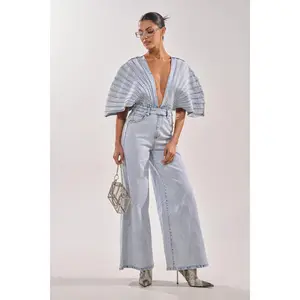 BORN TO STAND OUT DENIM JUMPSUIT