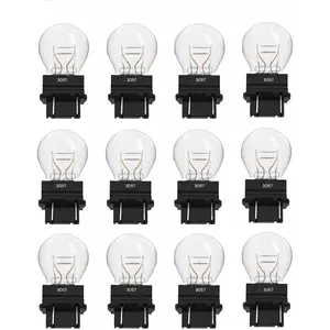12 Pack 3057 Bulb, 3157 4157  Light/Tail Lights/Turn Signal Auto Bulbs T25 P27/7W 3157LL 4057 3047 for Impala  Dakota Durango Accord Commander Suburban Jimmy