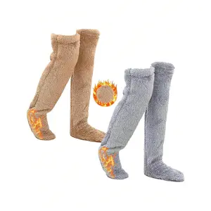Cozy Thigh High Socks – Super Soft, Non-Slip & Warm Furry Socks for Home, Sleep & Winter Days Womenswear Polyester Fabric