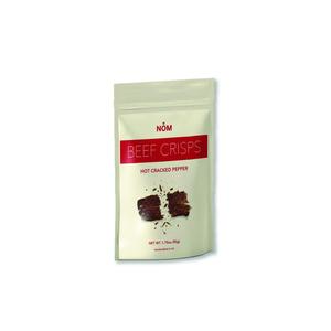Hot Cracked Pepper Beef Jerky Crisps (Spicy)