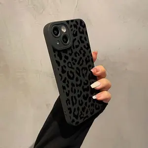 Fashion Leopard-print Pattern Phone Case, TPU Decorative Phone Protector Cover, Phone Accessories Compatible with iPhone 11 12 13 14 15 16 17 Series