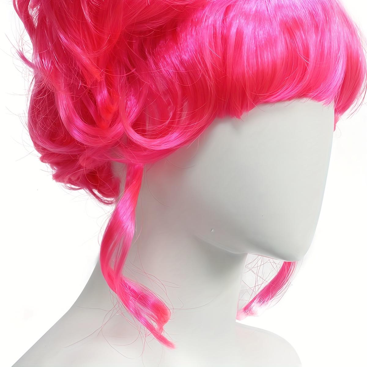 A Heart-Shaped Cosplay Wig with Uniquely Styled Short Curly Hair, Perfect for Halloween, Christmas, And Party Performances