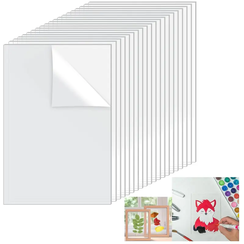 20Pack Acrylic Sheets Clear 10 x 15 cm - Transparent Acrylic Panels for Art, Crafts, Signage, DIY Projects, Weddings, Holidays, Parties & Office Use - Durable Plastic Plexiglass Sheets - Tools & Hardware.