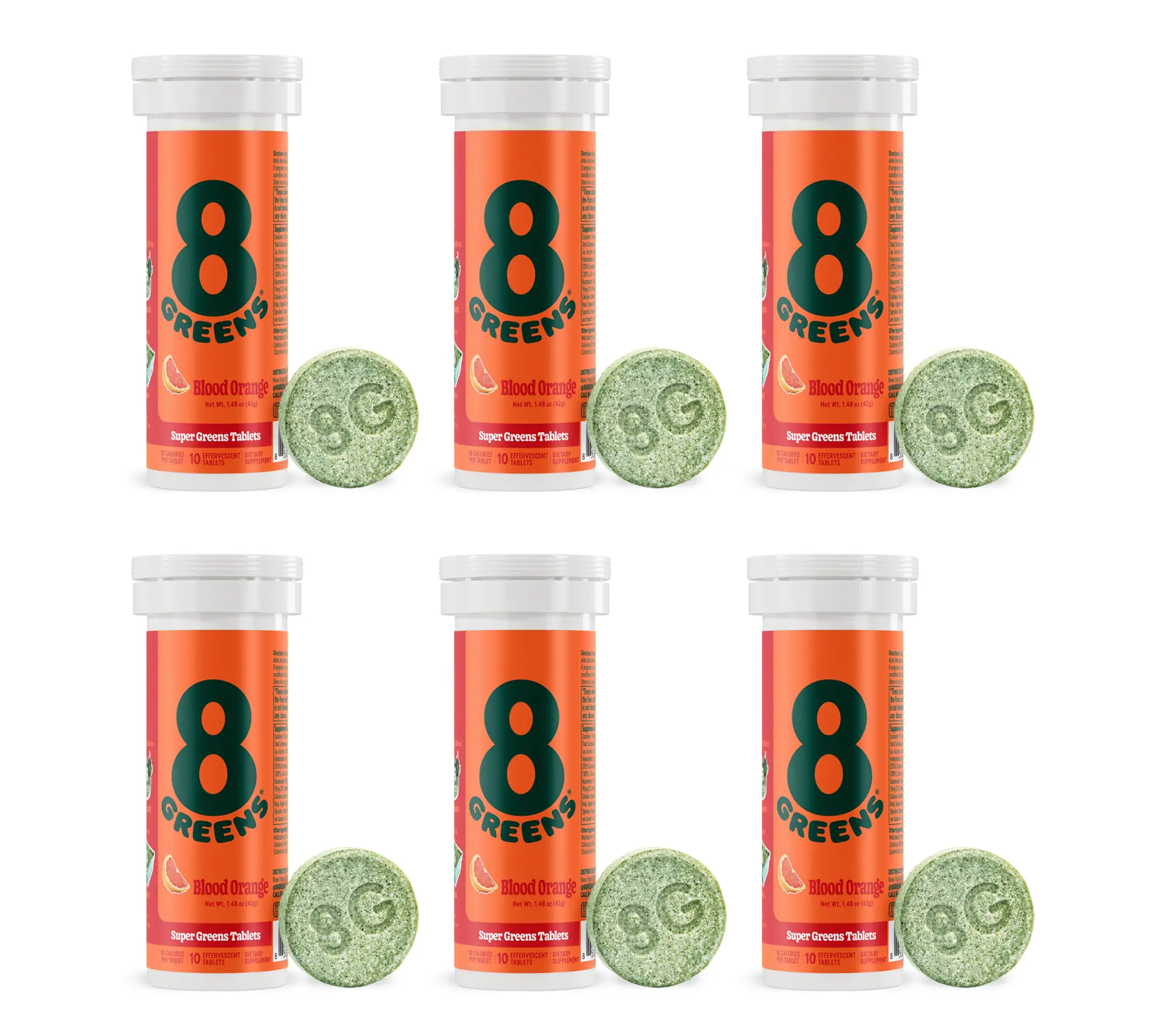 8Greens Effervescent Drink Tablets 60-Count