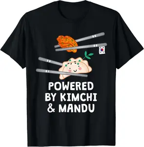 Casual Cotton shortsleeve tees Powered by Kimchi & Mandu T-Shirt