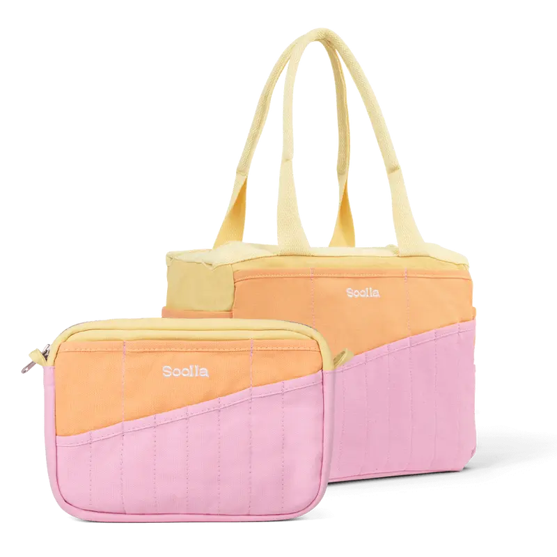 Soolla® Studio Bag + Pouch Set, Becca Sands Edition – 50-Pocket Canvas Organizer for Pottery, Art & Journaling