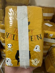 Besia Poly Bubble Mailers 4”x7“ 50 Pack Yellow Halloween Waterproof Self Seal Shipping Bags