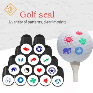 New Golf Ball Stamper Stamp Marker Impression Seal Quick-dry Plastic Multicolors Golf adis Accessories Symbol For Golfer Gift