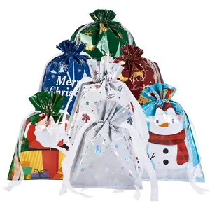 30PCS Christmas Gift Bags, Assorted Sizes Small Medium Large Jumbo,Santa Gift Wrap Bags For Xmas Party Favors,Christmas Presents