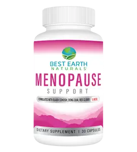 Menopause Support – Black Cohosh, Dong Quai, Red Clover & Soy Isoflavones – 30 Capsules