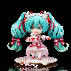 10cm Hatsune Miku 15th Anniversary Strawberry Figure - PVC Action