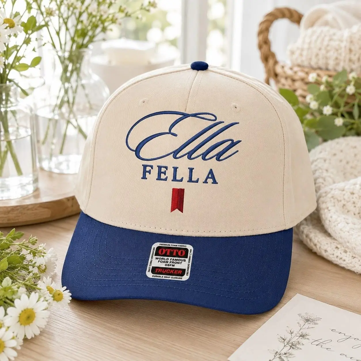 Ellas Fellas Club Embroidered Trucker Hat Version 1 The Dandelion Tour  Embroidered Otto Trucker Hat Gift For Fans Unisex Hat