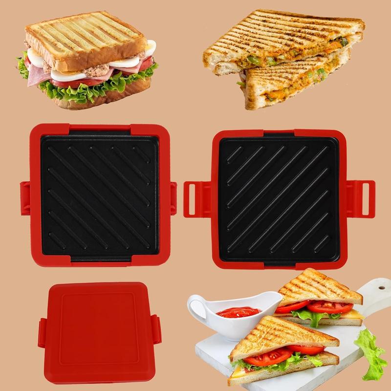 Microwave Toaster Oven, Microwave Sandwich Maker, Toastie Maker, Suitable for Toasts, Waffles, Sandwiches, Multi-Functional Kitchen Appliance