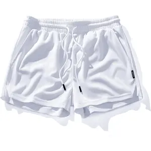 Mens Mesh Running Shorts 3 Inch Quick Dry Gym Athletic Workout Shorts for Men with Pockets