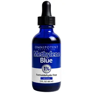 Omnipotent Nutrition USP Methylene Blue - 2oz 60mL - Pharmaceutical Grade 99.99% Purity, Safe, Formaldehyde-Free, Supports Wellness Goals