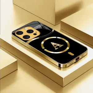 Suitable for [iPhone 15 Pro Max] high-end MagSafe phone case，Features a magnetic attachment function，each of the 26 letters has its own unique characteristics, so you can choose the one that suits you best. YM99