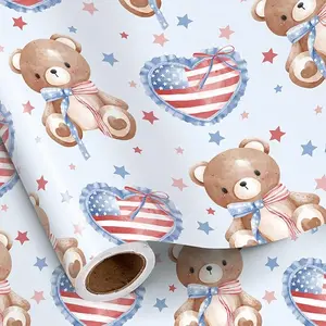 250th America Gift Wrapping - Bold Flag Design for 250 Year Anniversary Souvenirs