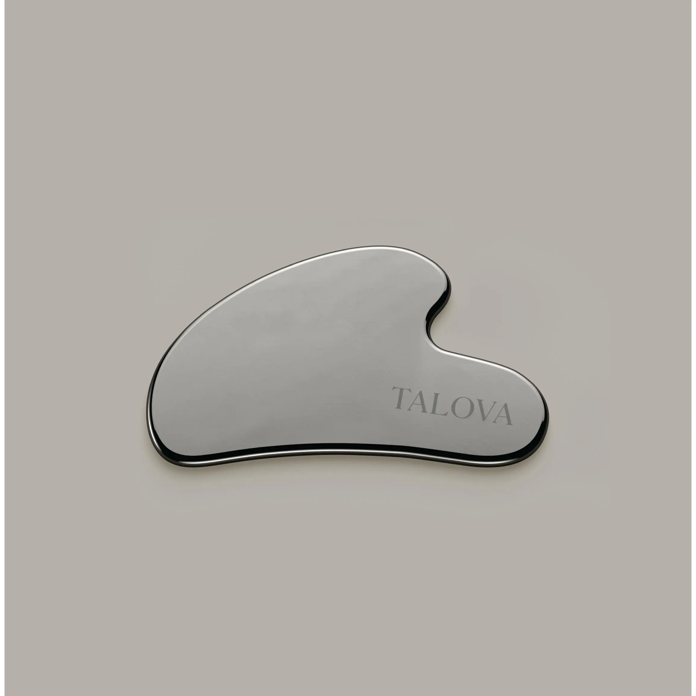 TALOVA LABS Gua Sha Sculpting Tool in 304 Stainless Steel for Facial Tension Relief & Contouring Enhance Your Skincare Ritual Daily Facial