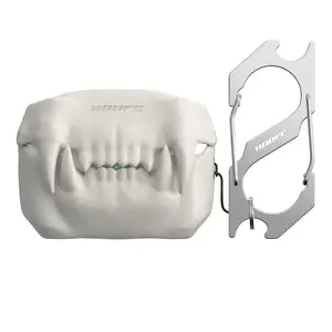 Creative Tiger's Teeth Shaped Earphone Protective Case, Earbud Fit Protector Cover for Airpods Pro & Airpods Pro 2, Audio Headphone Pouch for Lightweight Wireless Earbuds Headset, for BT Earphones, Headphone Storage