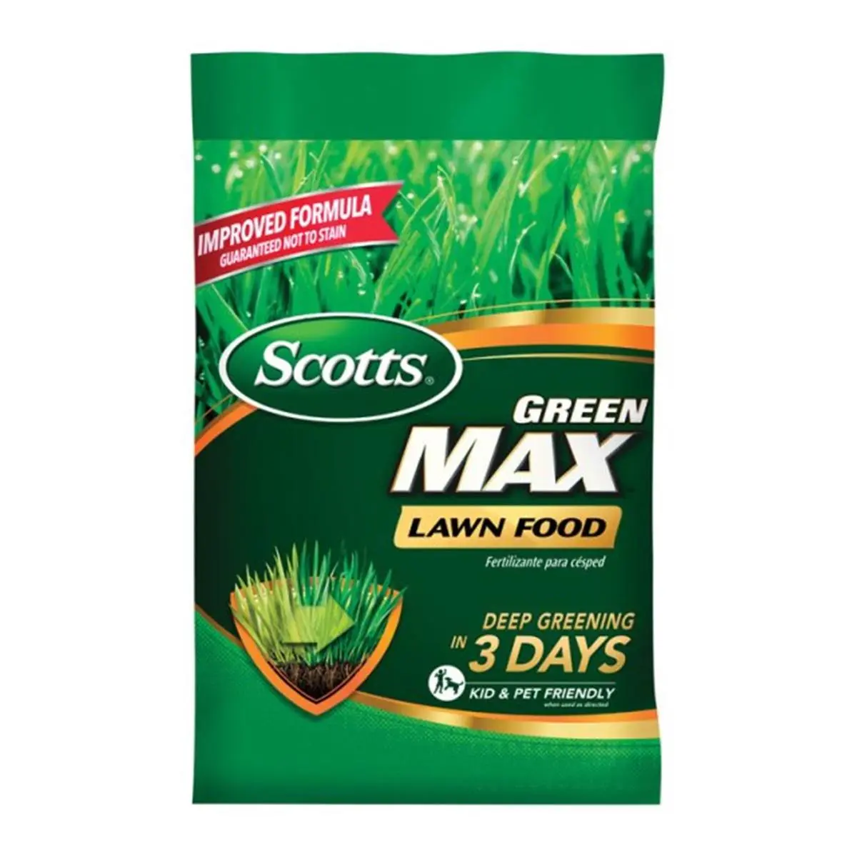 Scotts 44611A Max Lawn Food, Iron and Nitrogen Fertilizers & Plant Food, 10000 sq ft Coverage, Deep Greening in 3 Days