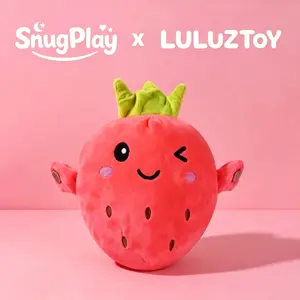 Luluzitoy Interactive Music Electric Plush Toy Set - Banana Strawberry & Carrot Stuffed Animals, Prank Toy for Parent-Child Interaction Couples & Friends, Summer Break & Daily Party Fun, Gift for Kids & Adults, Cute Girly Gifts