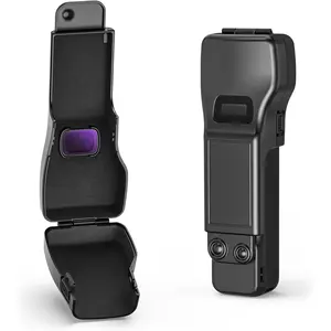 Gimbal Screen Protective Cover for   Pocket 3 Accessories, Lens Cap Hard Case for Xtra Muse Gimbal Vlog Camera with Soft Lining, Compact Design, Quick Open/Close, Black