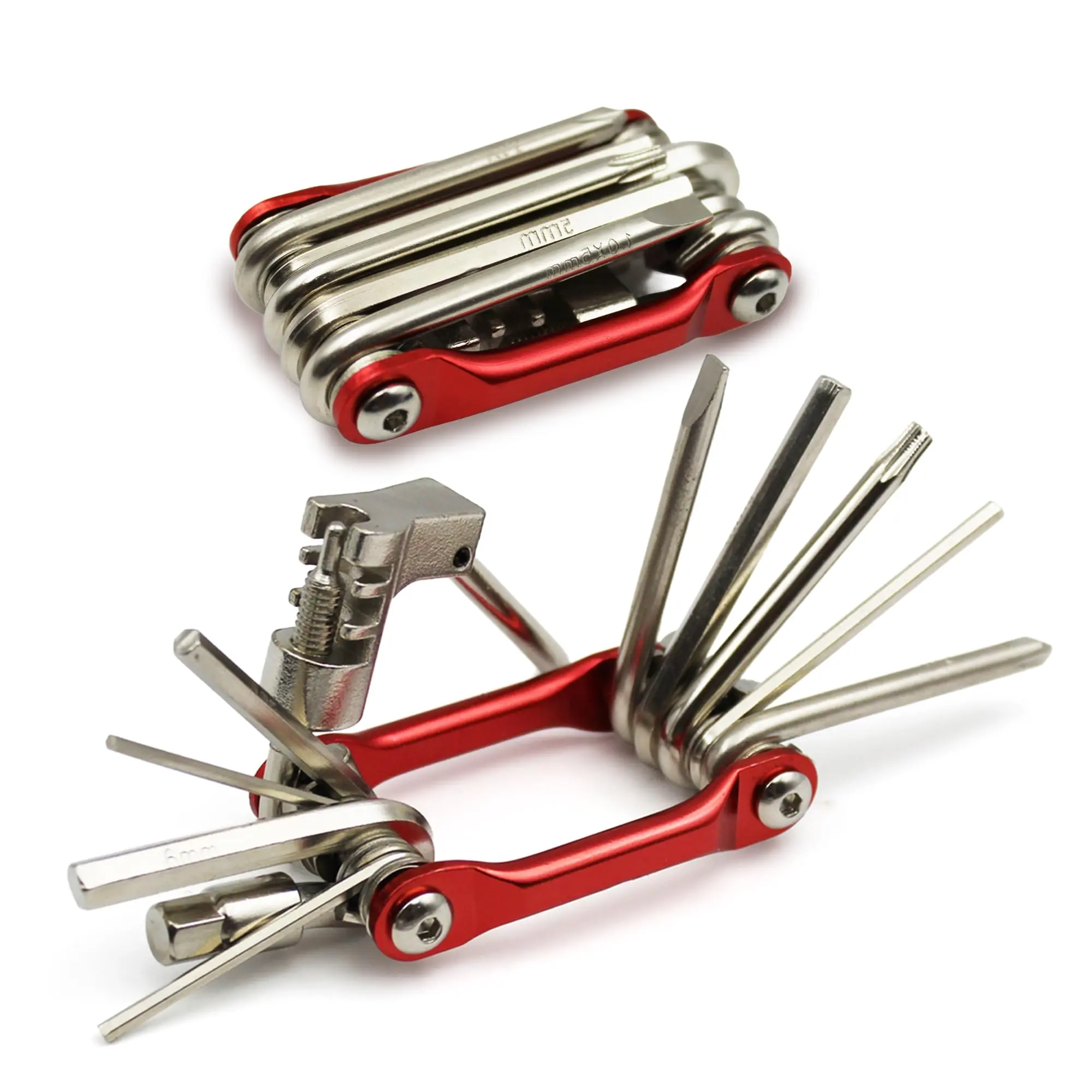 10-in-1 Bike Multi Tool – Compact Bicycle Repair Kit w/Chain Breaker, Allen Wrench Set, Screwdrivers – MTB, Road, BMX, E-Bike Tire & Gear Tools