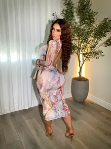 Marble Long Sleeve Dress Marble Long Sleeve Dress