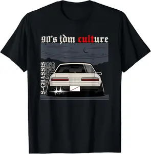 Casual Cotton shortsleeve tees 90s JDM Culture S13 Car Graphic T-Shirt
