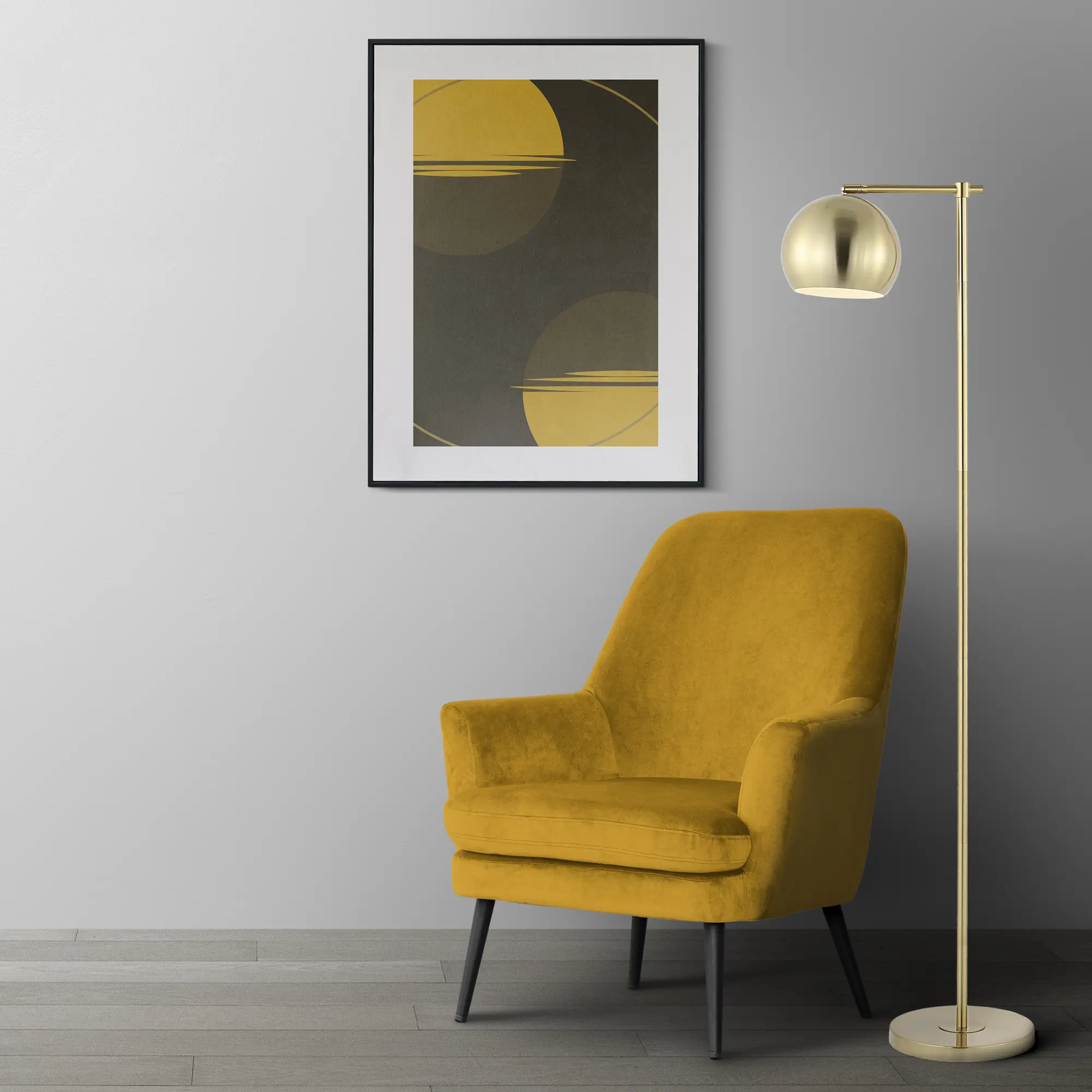 JONATHAN Y Cora Modern Metal-Glass LED Side Table & Decorative Atmosphere Lamp - Modern Standing Light, 9W Eco-Friendly Warm White LED Bulb (1 Included), AC Power, Switch Included, DEHP-Free Metal Base & Shade, Home Decor Lighting for Living Room Bedroom