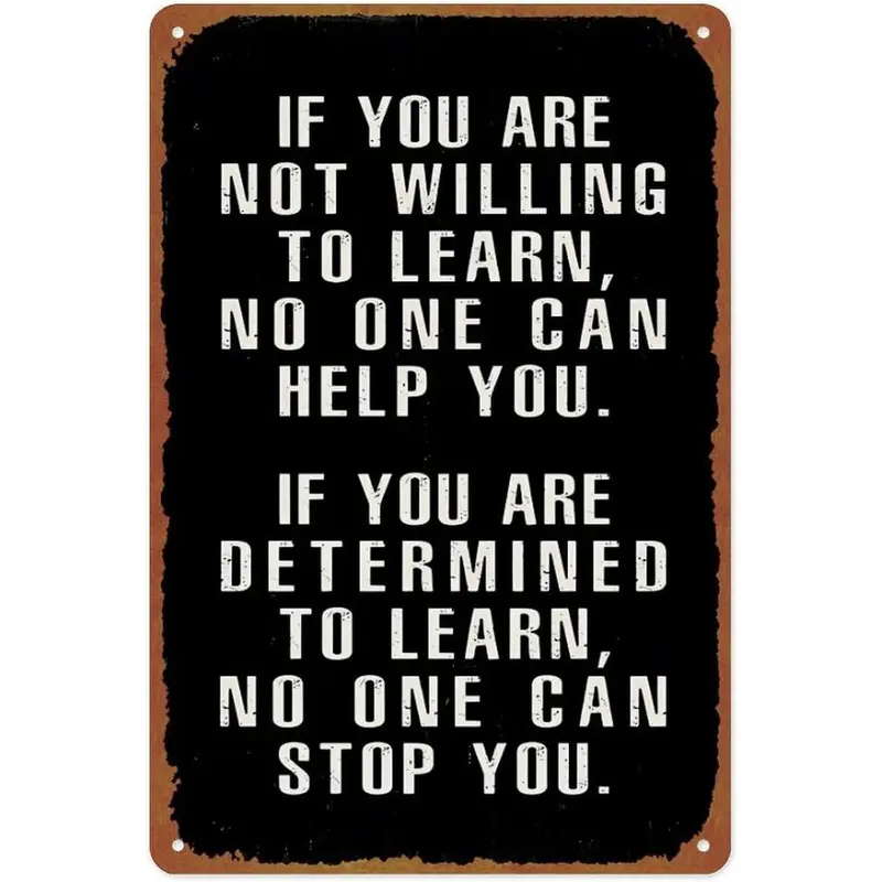 8x12 in Character-Based Custom Plaque - Lightweight Corrosion-Resistant Vintage Aluminum Engraved Motivational Home Signboard, Aesthetic Hangable Decorative Base Material Wall Art for Living Spaces
