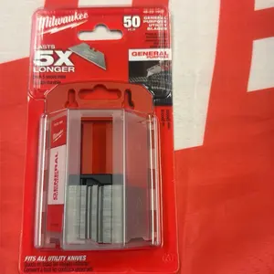 Milwaukee 50-Piece General Purpose Utility Blades, 5x Longer Lifespan