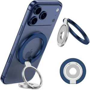 Phone Ring Holder for MagSafe Cell Phone Grip Stand Two-Sided  Finger Ring with Adjustable Kickstand for  17 Pro Max Air 16e 16 15 14 13 12  Galaxy S25 S24 S23 S22 S21 S20