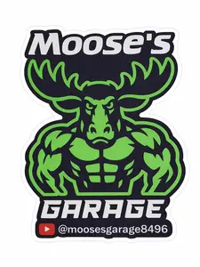 Moose's Garage YouTube Sticker
