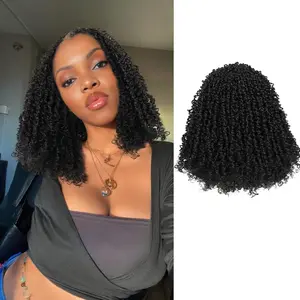 Yanky Twist Crochet Hair 8 Inch 8 Pack Pre-Twisted Fluffy Short Passion Twist Crochet Hair for Black Women Pre-Twisted Fluffy Mini Twist Crochet Hair Crochet Braiding Hair  Natural Realistic Look Unique Comfy Easily Wearable Easy Maintenance Wig
