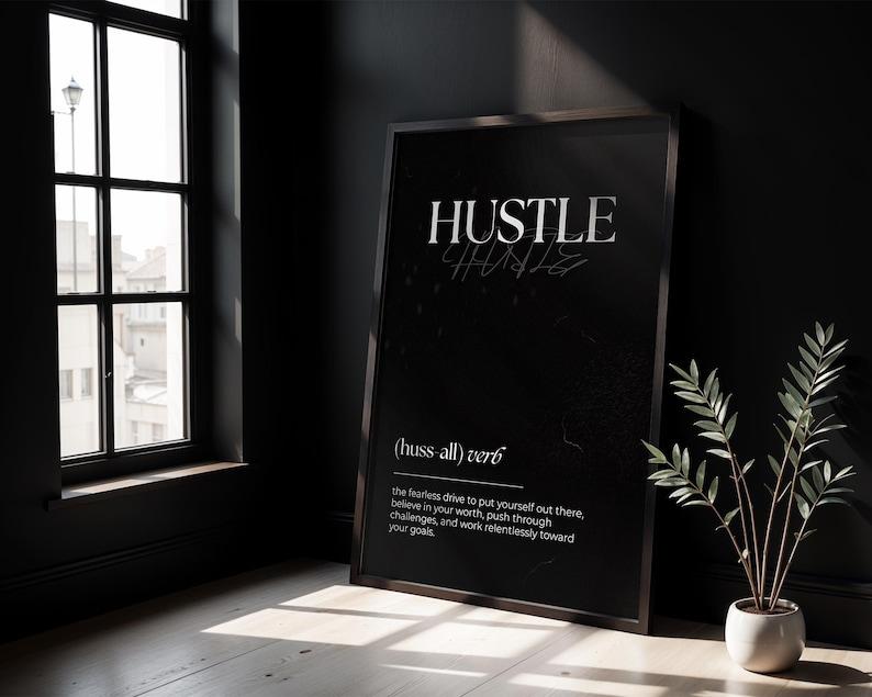 Set of 3 Motivational Wall Definition Art Prints for Men – Masculine Gym Decor, Office Prints